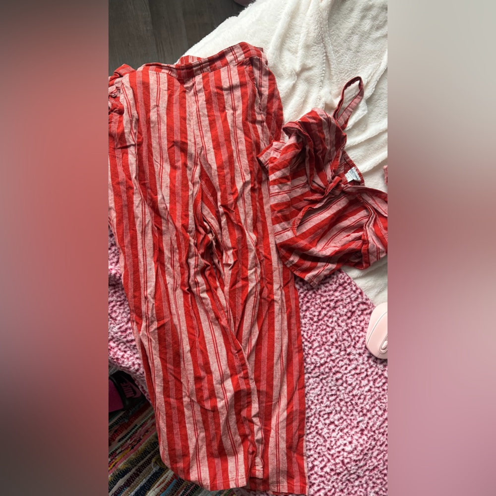 Arizona Jean Company Striped Set with Tie-Front detail - Picture 4 of 4